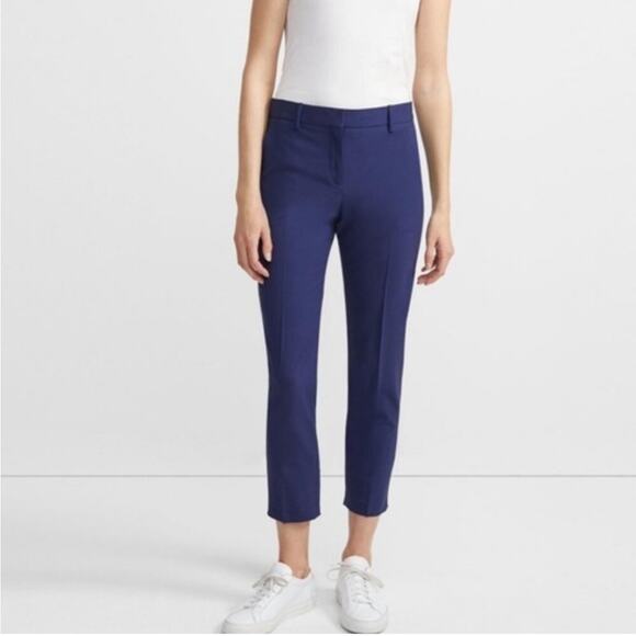Theory Treeca 2 Traceable Wool Trousers Navy - Picture 1 of 12